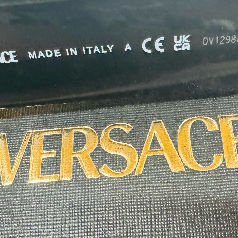 Versace Black Rectangular Sunglasses NWT - image 7